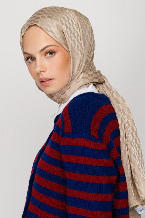 BAL BEJİ QOZA DESEN İPEKSİ JAKAR ŞAL - VALORSCARF (1)