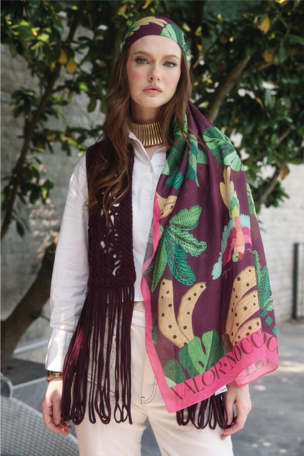 Bananas Desen Şal - 