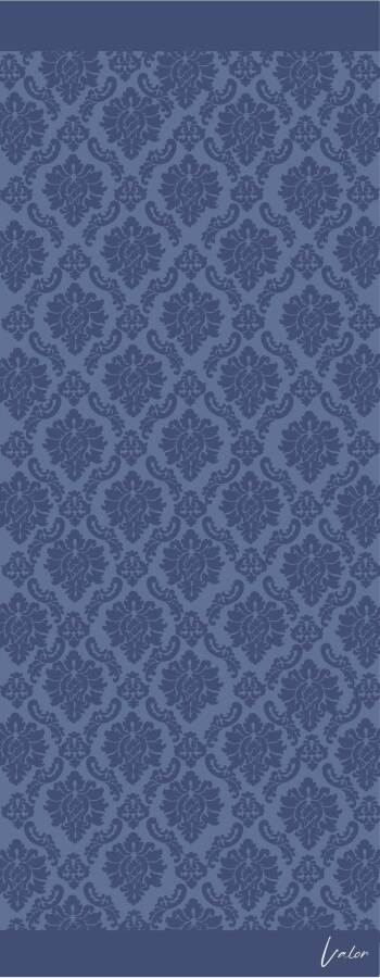 Brokar Desen Şal / İndigo - (1)