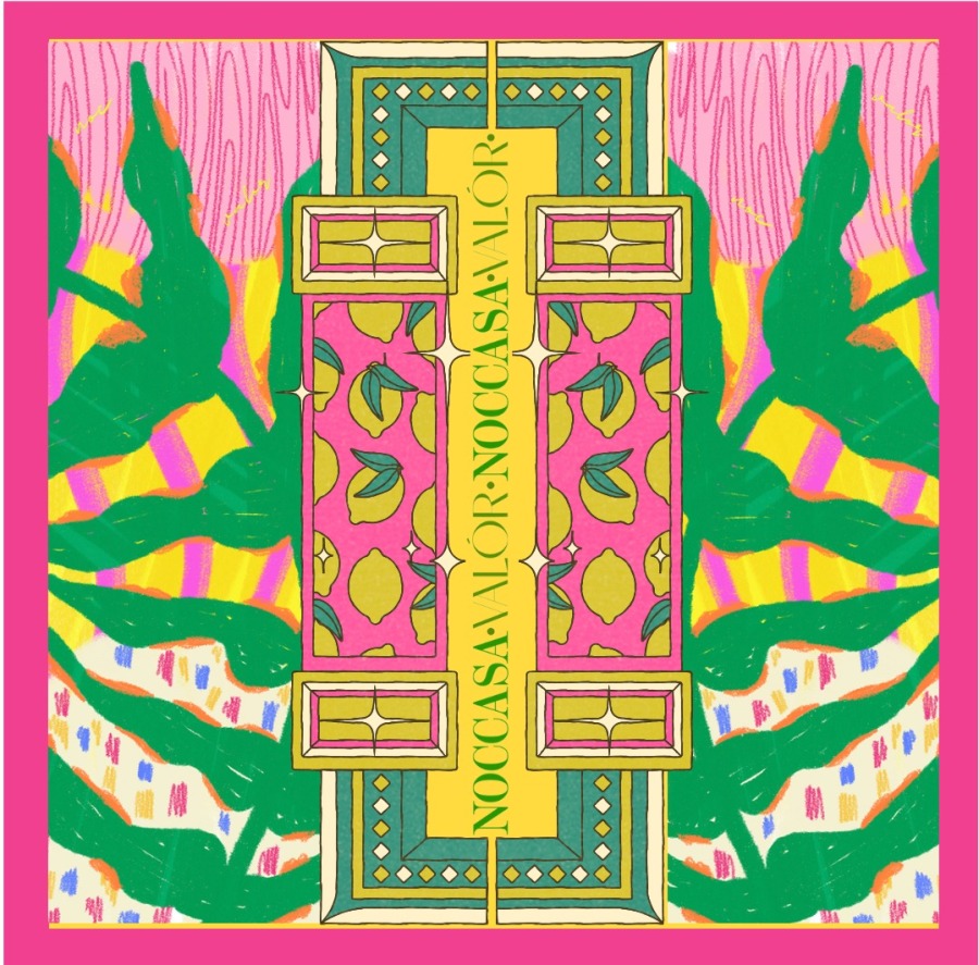 Citrina Bella Desen Eşarp - (1)