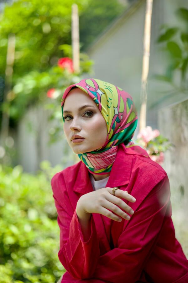 Citrina Bella Desen Eşarp - 3