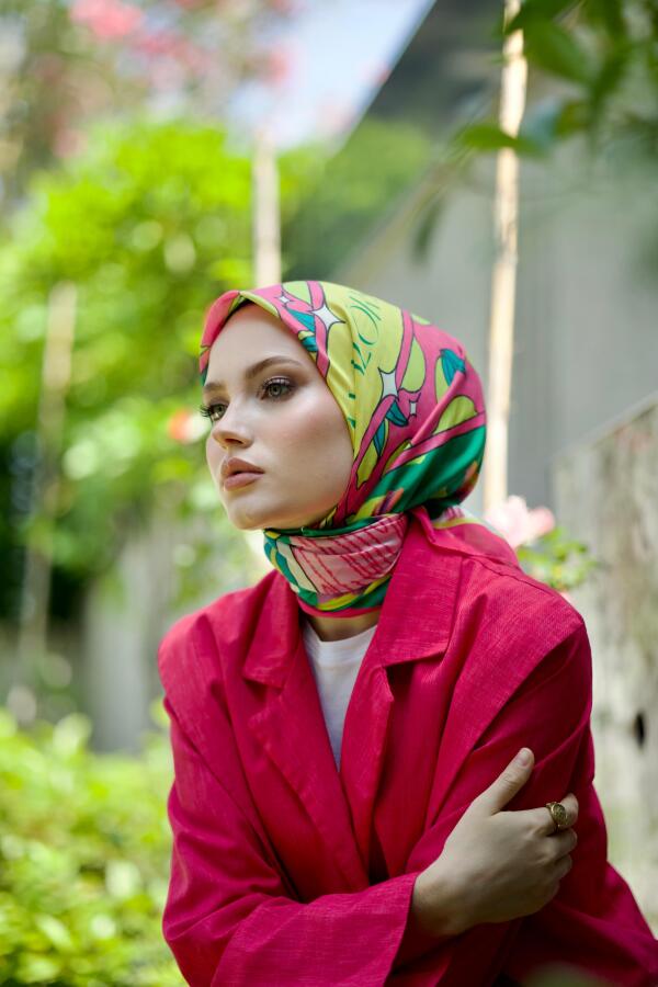 Citrina Bella Desen Eşarp - 1