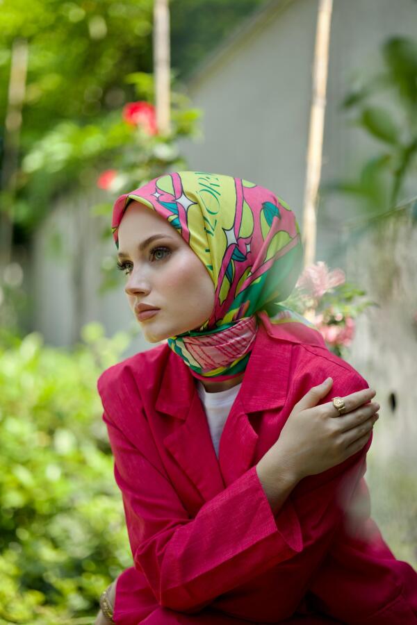 Citrina Bella Desen Eşarp - 4