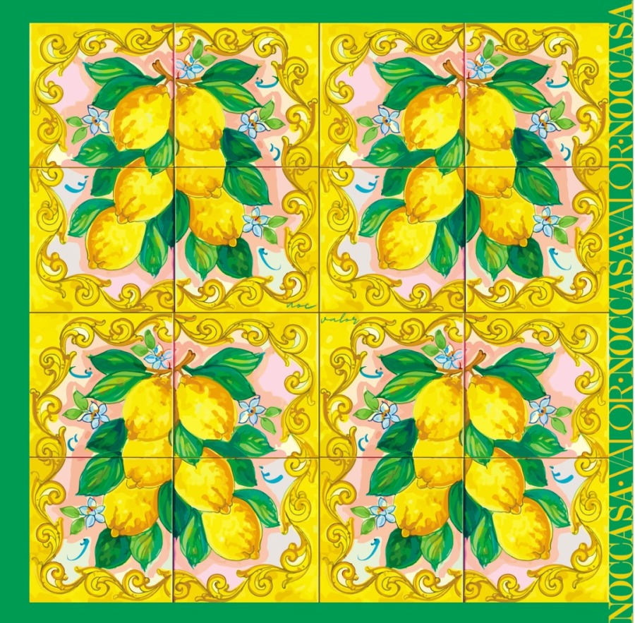 Dolce Limone Desen Eşarp - (1)