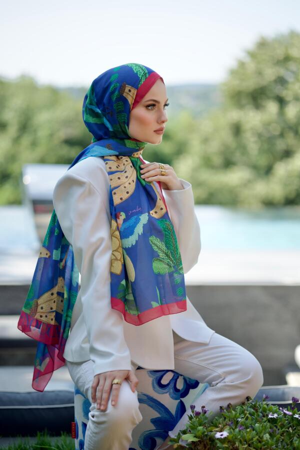 Egzotic Bananas Desen Şal - (1)