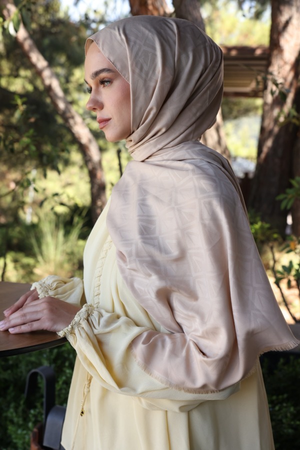 Fil Dişi Logo Desen Şal - (1)