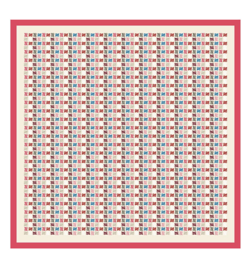 Floş Viskon Eşarp / Mercan - (1)