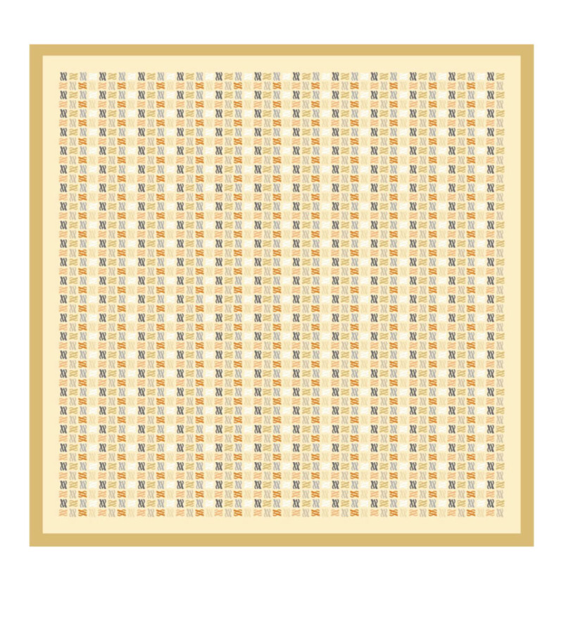 Floş Viskon Eşarp / Pastel Sarı - (1)