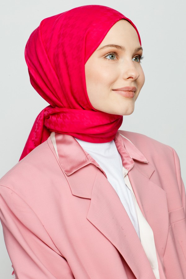 VALORSCARF - FUŞYA KAZAYAĞI DESEN ŞAL