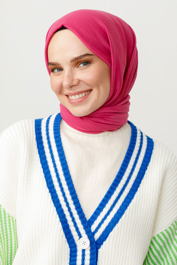 VALORSCARF - FUŞYA PAMUK KRAŞ ŞAL