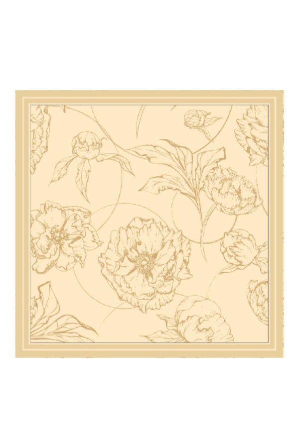 Giallo floşViskon Eşarp / Defne Yaprağı - (1)