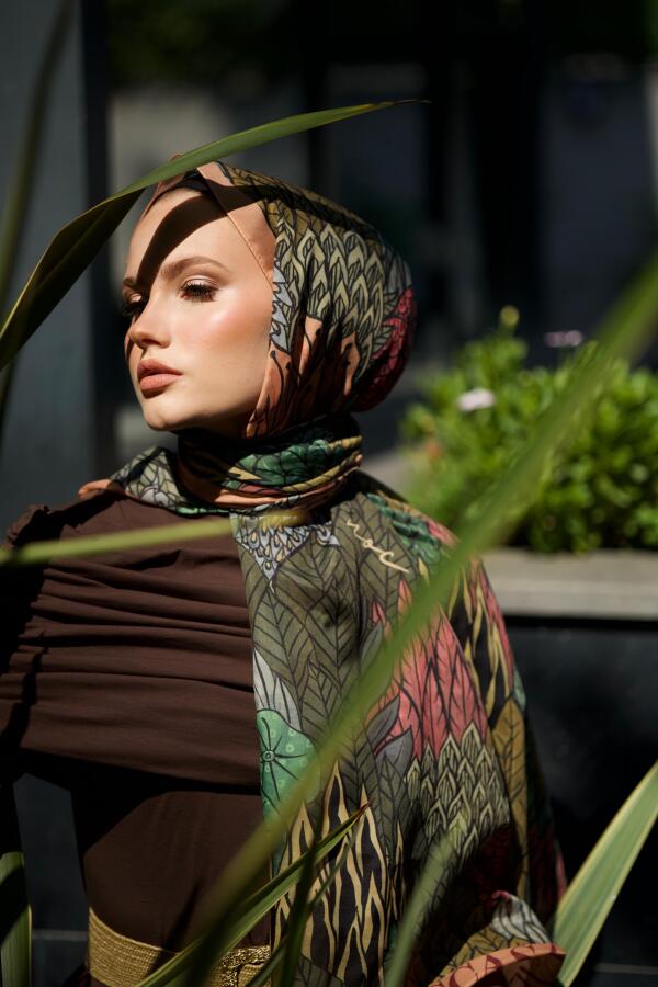 Greenery Desen Şal - 