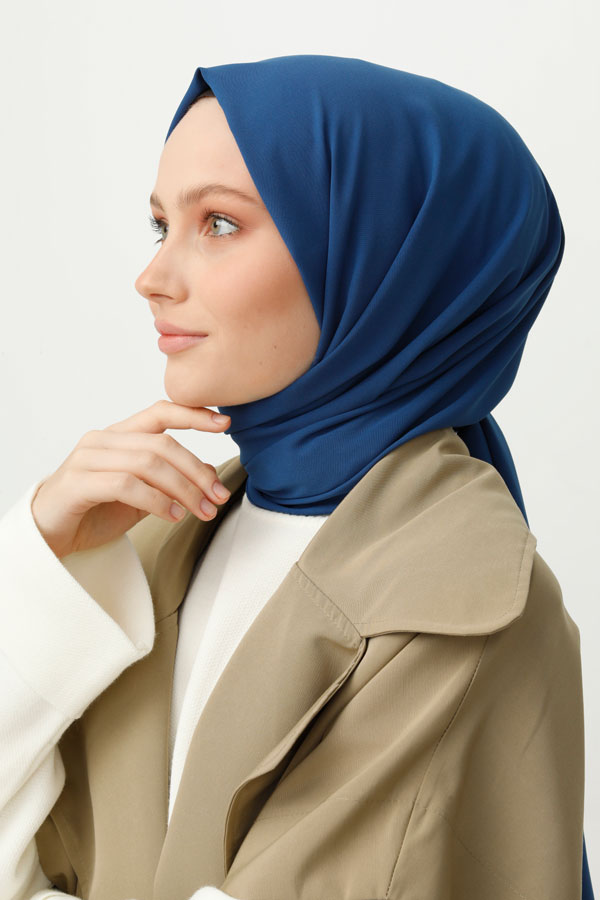 VALORSCARF - İNDİGO MEDİNE İPEĞİ ŞAL