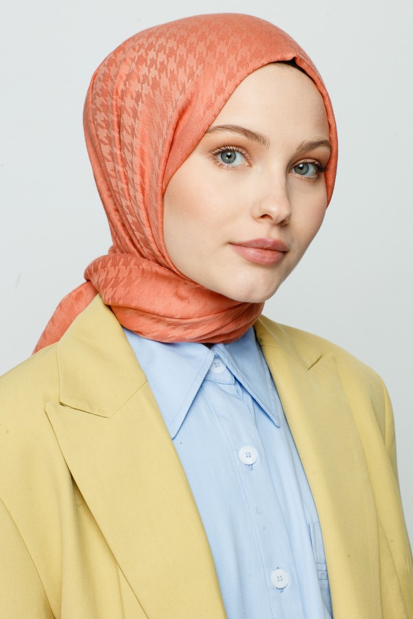 VALORSCARF - JAPON ÇİÇEĞİ KAZAYAĞI DESEN ŞAL