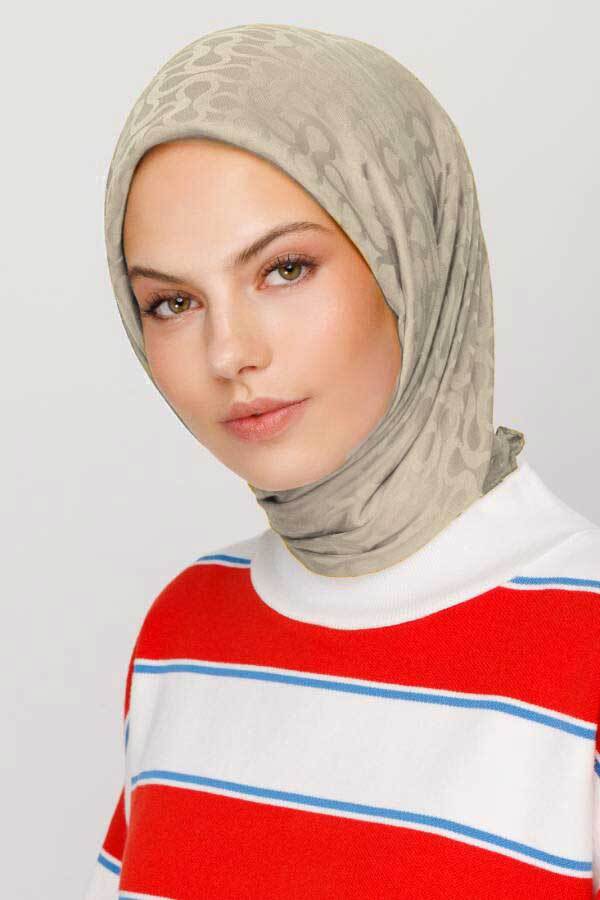 KUM BEJİ BLOOM DESEN EŞARP - 