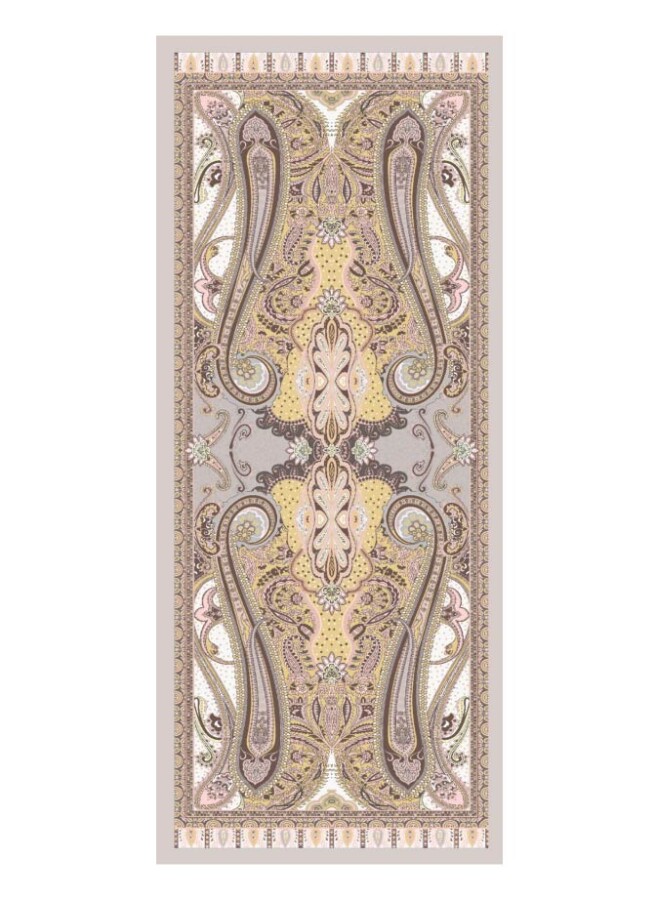 Kum Taşı Floş Viskon Şal - (1)