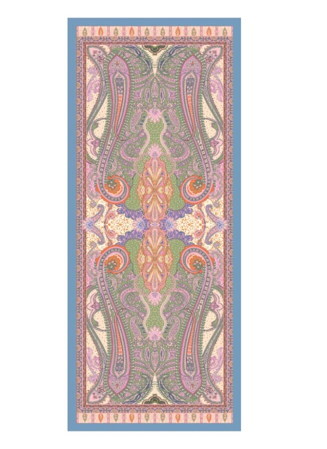 Merlot Floş Viskon Şal - (1)