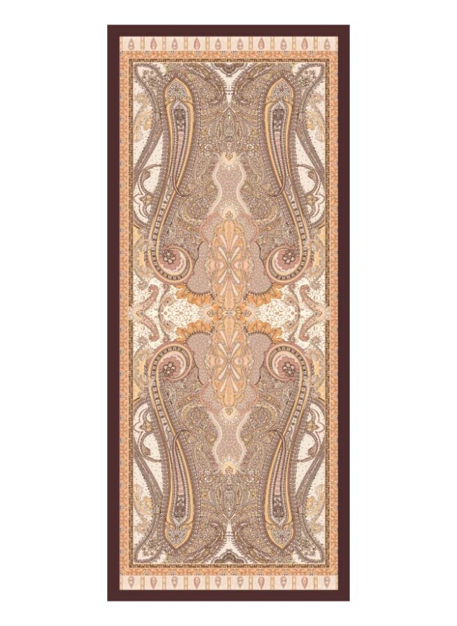 Mocha Mousse Floş Viskon Şal - (1)