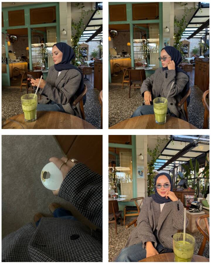 PASİFİK MAVİ PAMUK KRAŞ ŞAL - 1