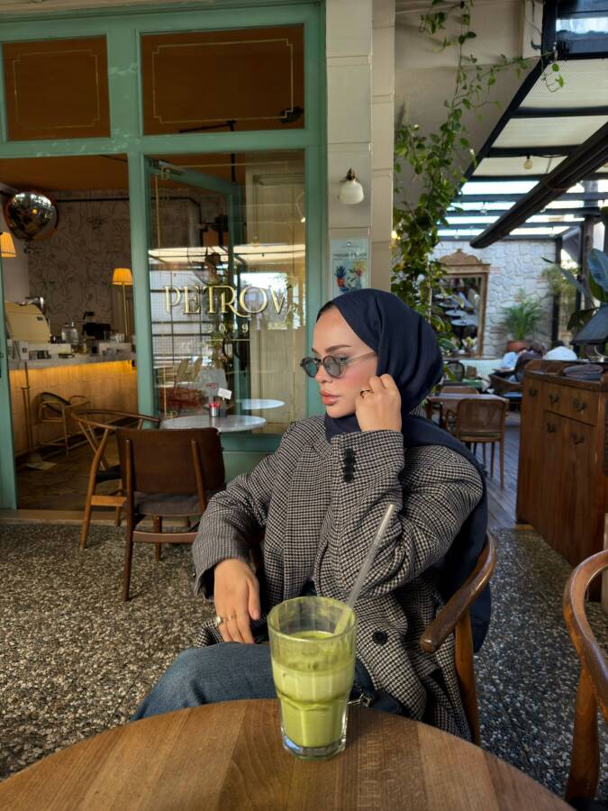 PASİFİK MAVİ PAMUK KRAŞ ŞAL - 3