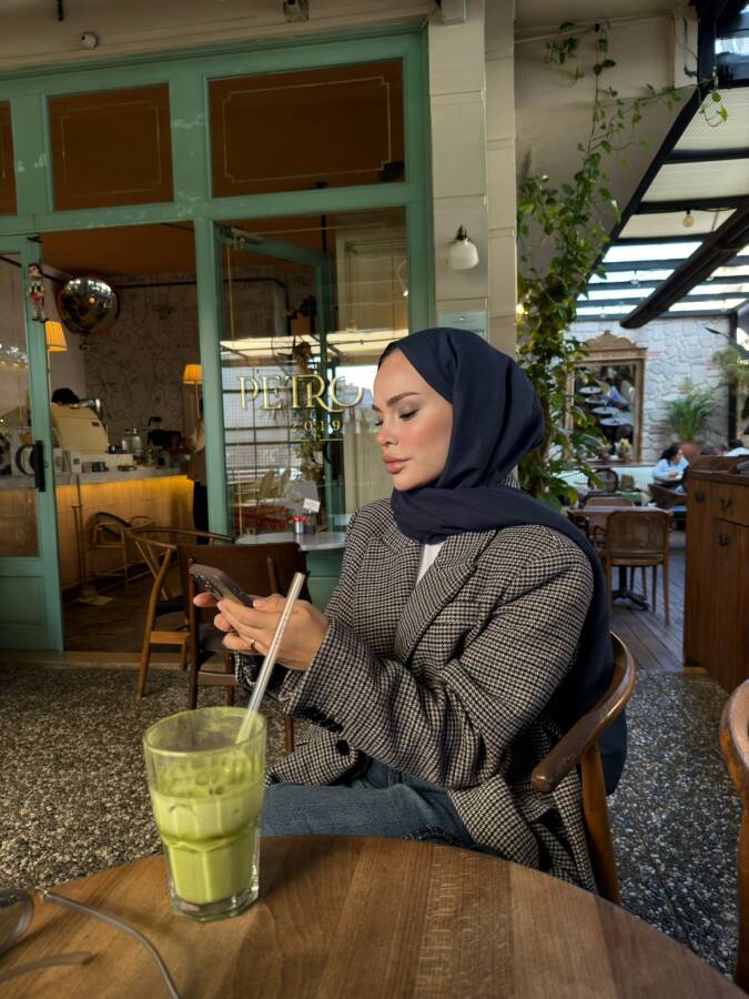 PASİFİK MAVİ PAMUK KRAŞ ŞAL - 4