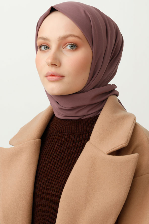 VALORSCARF - PASTEL PEMBE MEDİNE İPEĞİ ŞAL