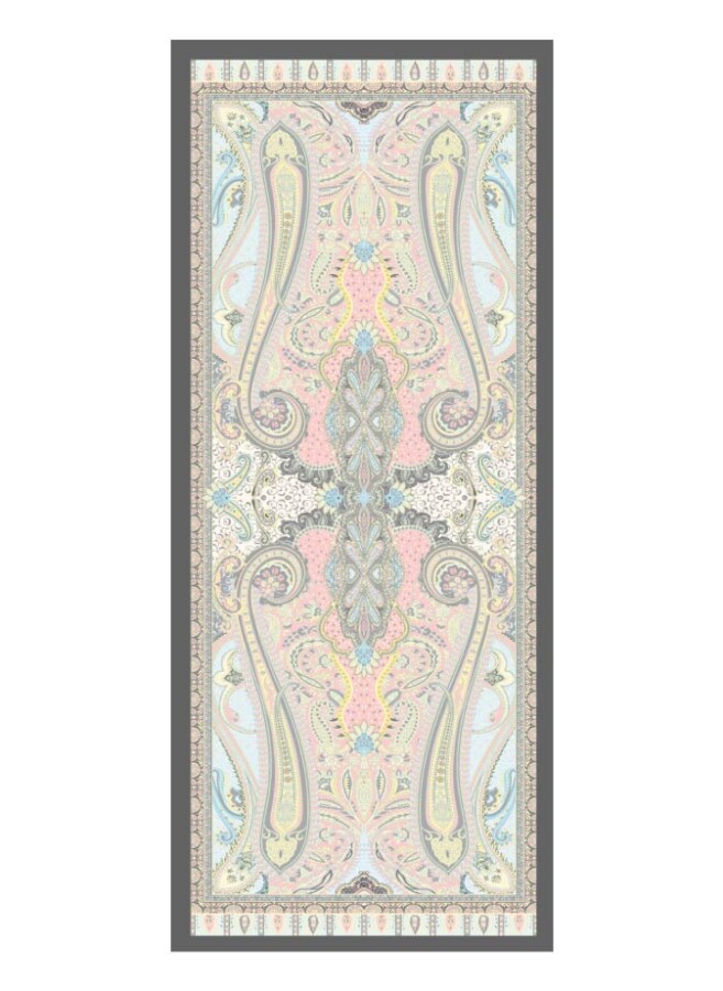 Pastel Rüya Floş Viskon Şal - (1)