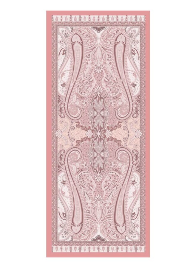 Peach Fuzz Floş Viskon Şal - (1)