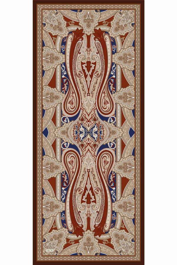 Retro Desen Şal / Bitter - (1)