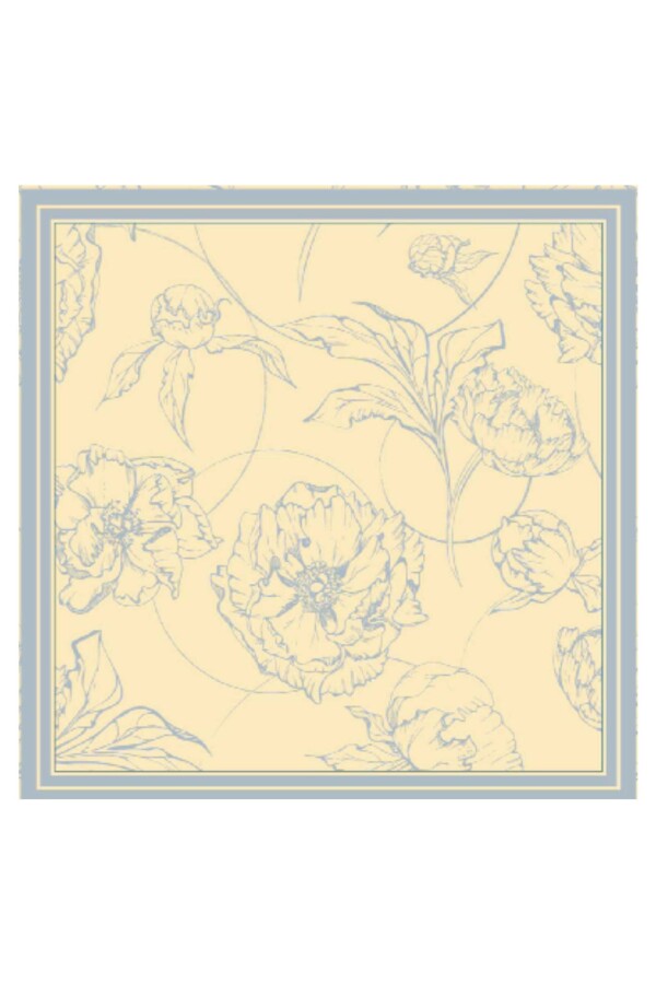 Rosery Floş Viskon Eşarp / Altın Pus - (1)