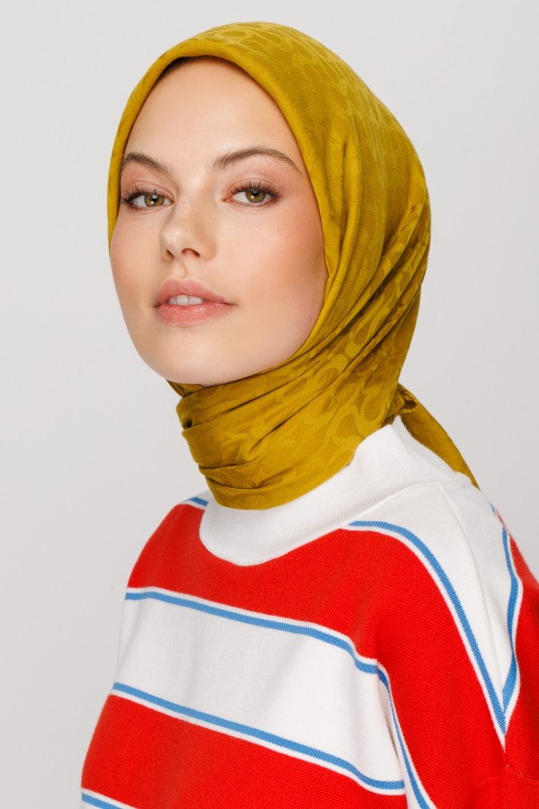SAFRAN BLOOM DESEN EŞARP - VALORSCARF (1)