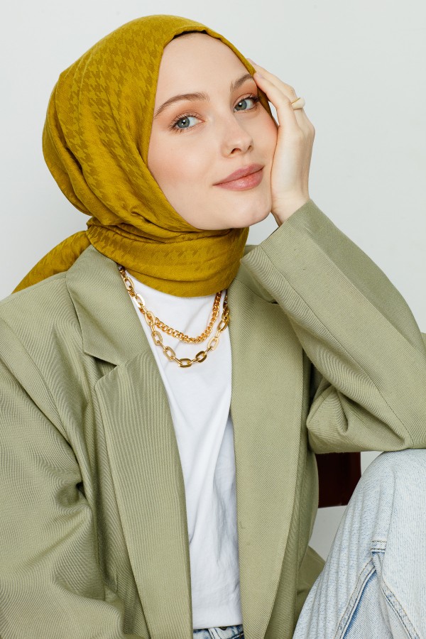 VALORSCARF - SAFRAN KAZAYAĞI DESEN ŞAL