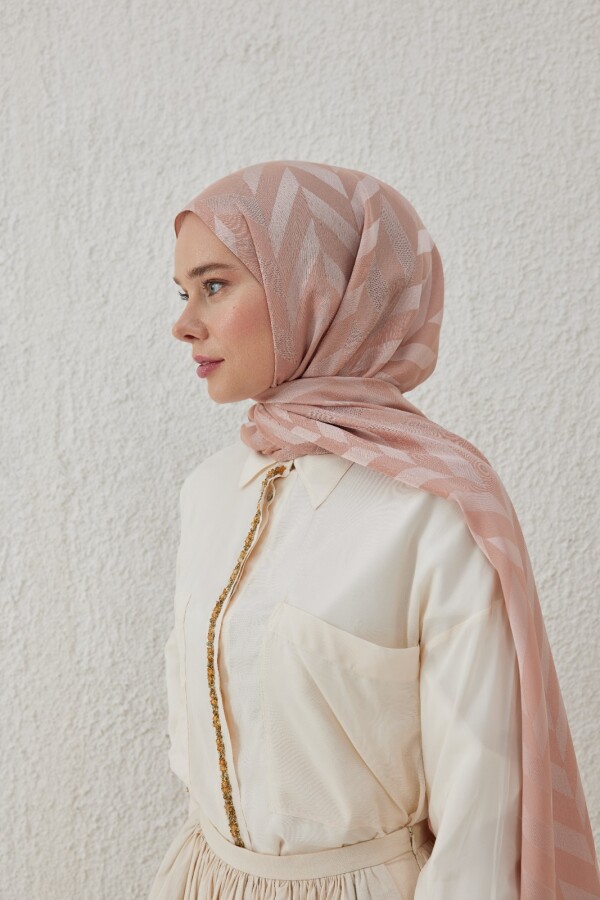 PUDRA BALIKSIRTI DESEN JAKAR ŞAL - VALORSCARF (1)