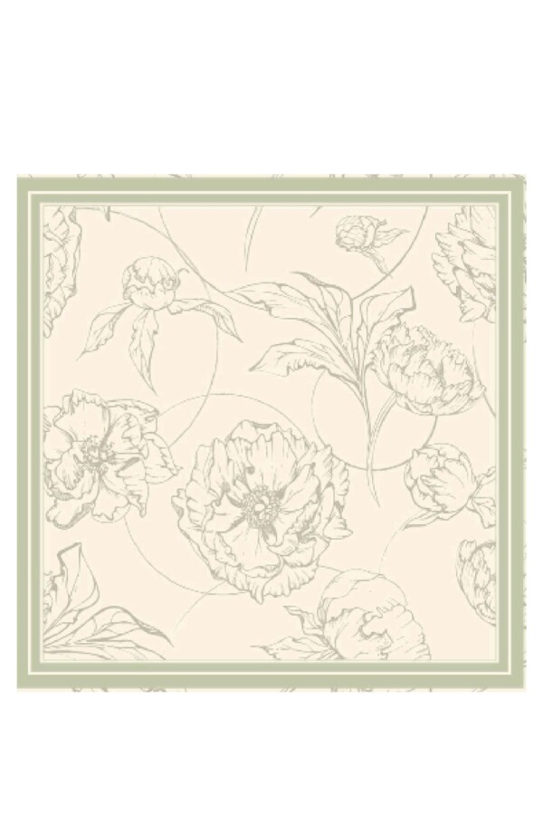 Silence Floş Viskon Eşarp / Çağla - (1)