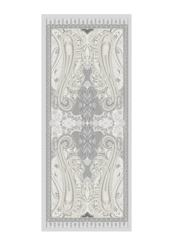 Silver Floş Viskon Şal - (1)