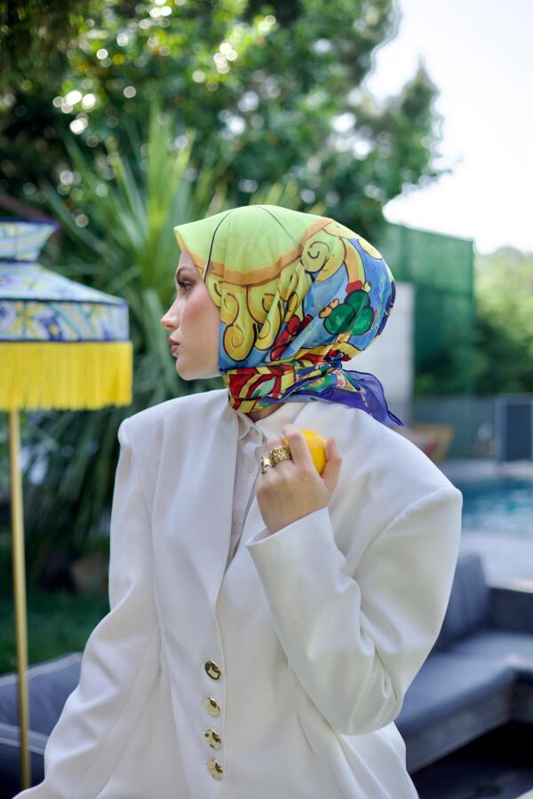 Sunrise Desen Eşarp - 