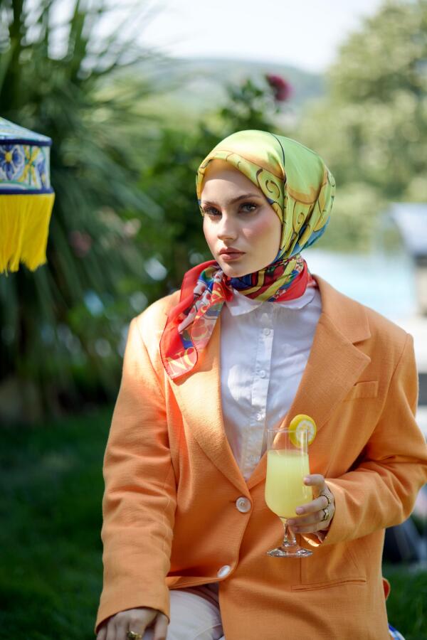 Sunset Desen Eşarp - 