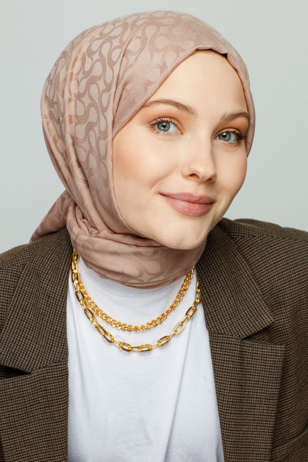 VİZON BLOOM DESEN ŞAL - VALORSCARF (1)