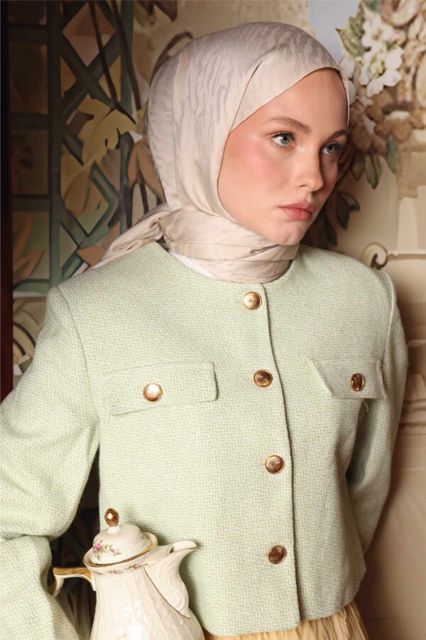 Zebra Desen Şal / Fil Dişi - (1)