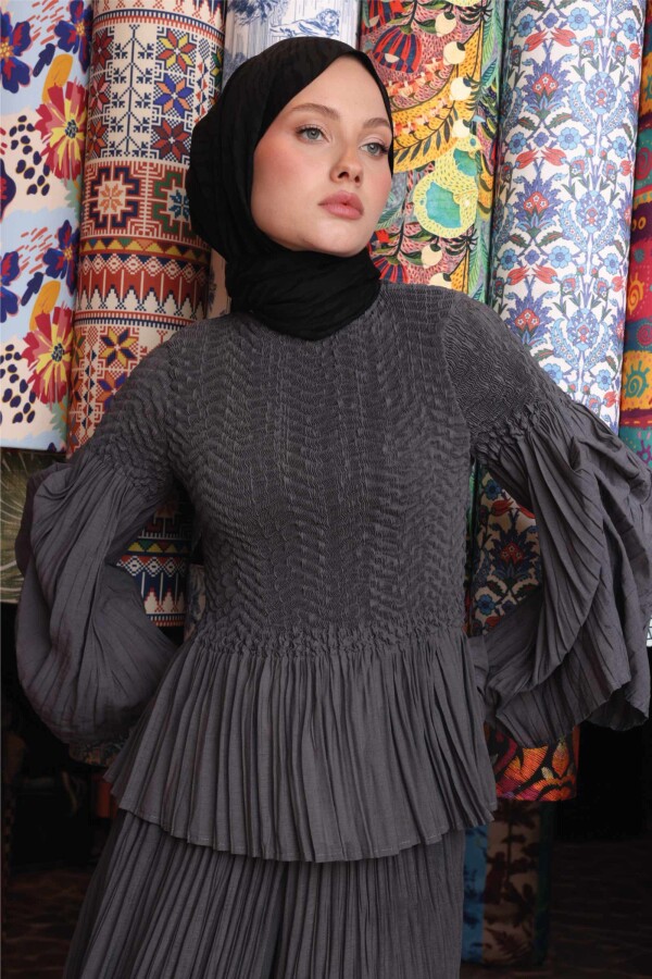 Zebra Desen Şal / Siyah - (1)