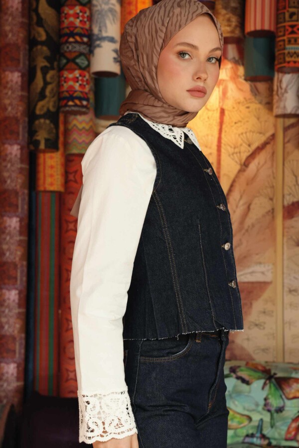 Zebra Desen Şal / Yanık Toprak - (1)