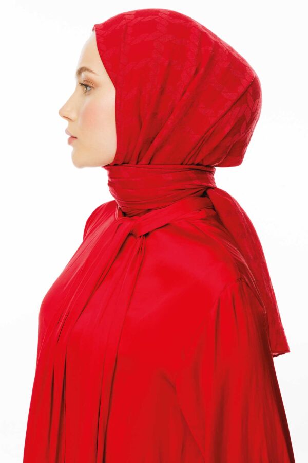 Zincir Desen Pamuk Şal / Karmen - (1)